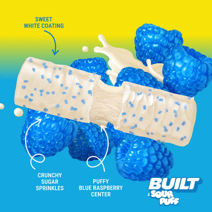 Blue Razz Blast Sour Puff Protein Bar | Built Snack