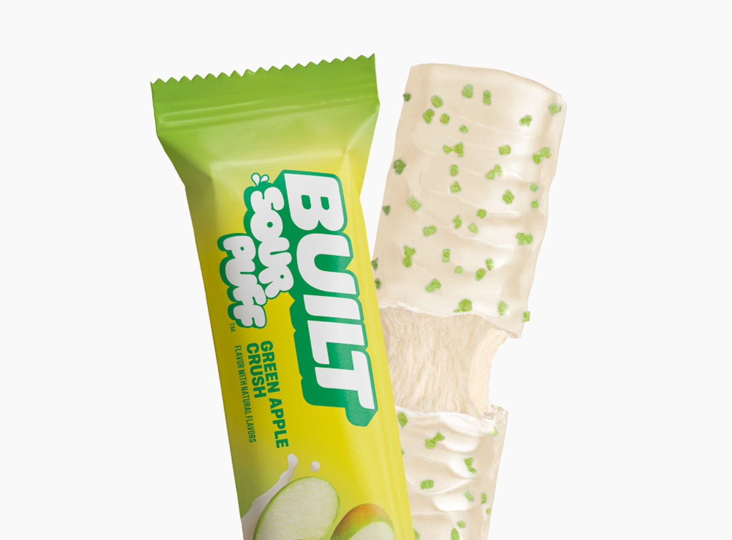Green Apple Crush Sour Puff Protein Bar | High Protein Low Sugar Snack
