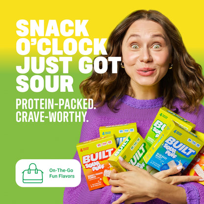 Green Apple Crush Sour Puff Protein Bar | High Protein Low Sugar Snack