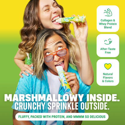 Green Apple Crush Sour Puff Protein Bar | High Protein Low Sugar Snack