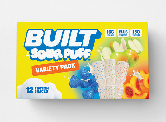 Sour Puff Protein Bar Variety Pack 12ct – Assorted Sour Flavors