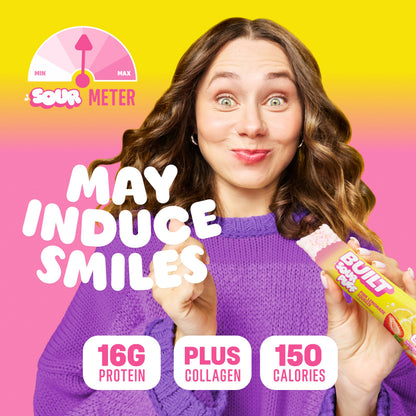 Pink Lemonade Sour Puff Protein Bar | Built High Protein Snack