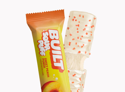 Sweet Peach Punch Sour Puff Protein Bar | Built Snack