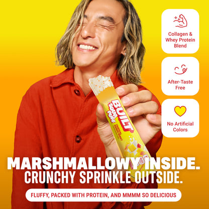 Tropical Mango Burst Sour Puff Protein Bar | Built High Protein Snack