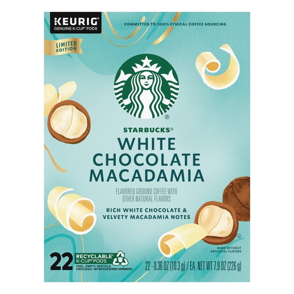 Starbucks White Chocolate Macadamia Coffee K-Cup Pods