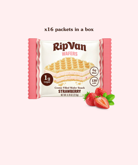 Rip Van Strawberry Low Sugar Wafer Cookies