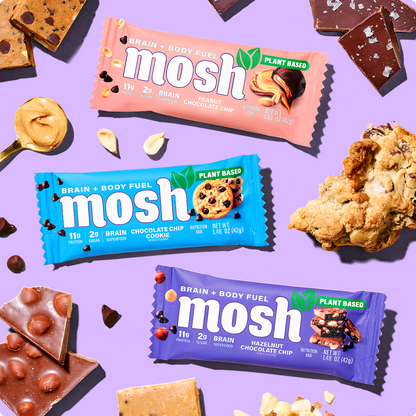MOSH Plant Powered Variety Pack Protein Bars – 15 Pack
