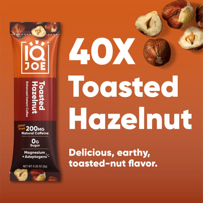 IQJOE Toasted Hazelnut Instant Coffee Sticks