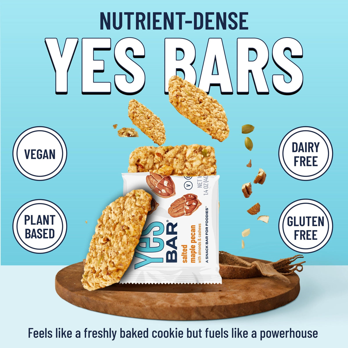 Yes Bar Salted Maple Pecan Six Pack