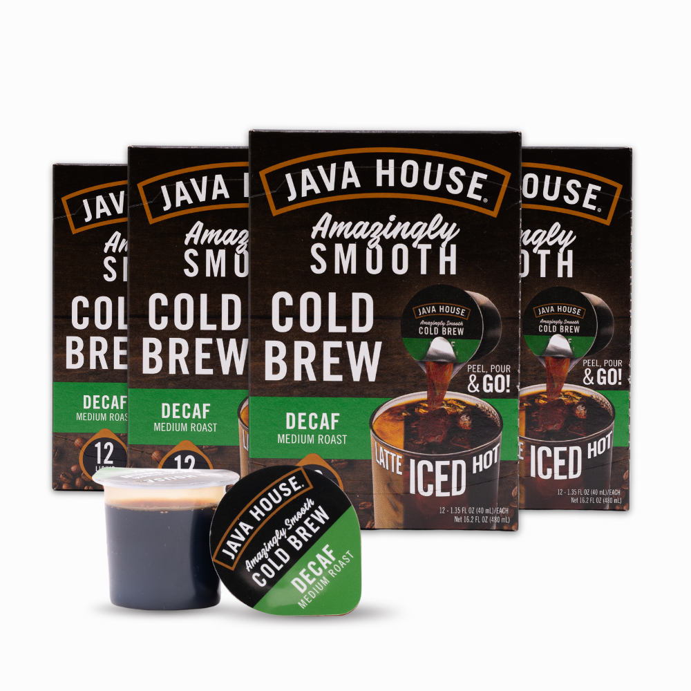 Java House Cold Brew Coffee Pods Decaf | Peel & Pour Cold Brew Coffee