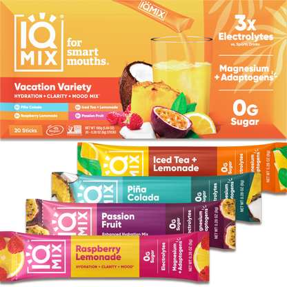 IQMIX Vacation Variety Electrolyte Drink Mix Sticks