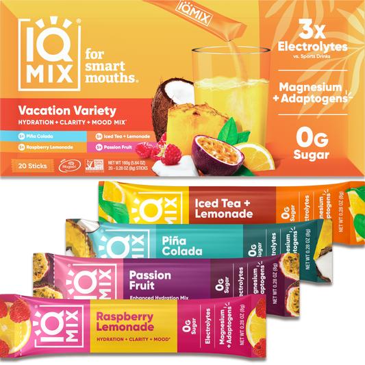 IQMIX Vacation Variety Electrolyte Drink Mix Sticks