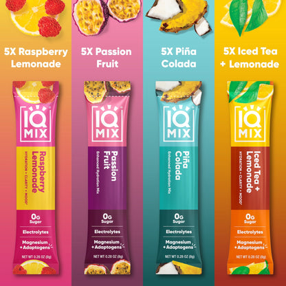IQMIX Vacation Variety Electrolyte Drink Mix Sticks