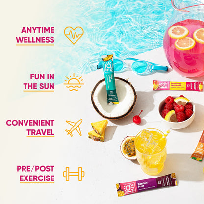 IQMIX Vacation Variety Electrolyte Drink Mix Sticks