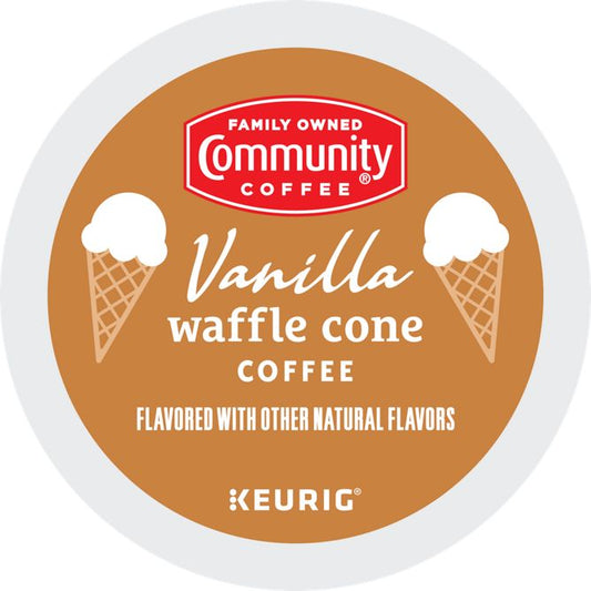 Community Coffee Vanilla Waffle Cone Coffee K-Cup Pods