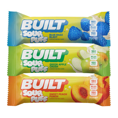 Sour Puff Protein Bar Variety Pack 12ct – Assorted Sour Flavors