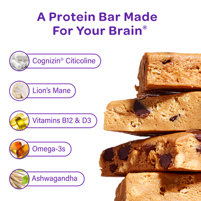 MOSH Chocolate Chip Cookie Protein Bars - 12 Pack