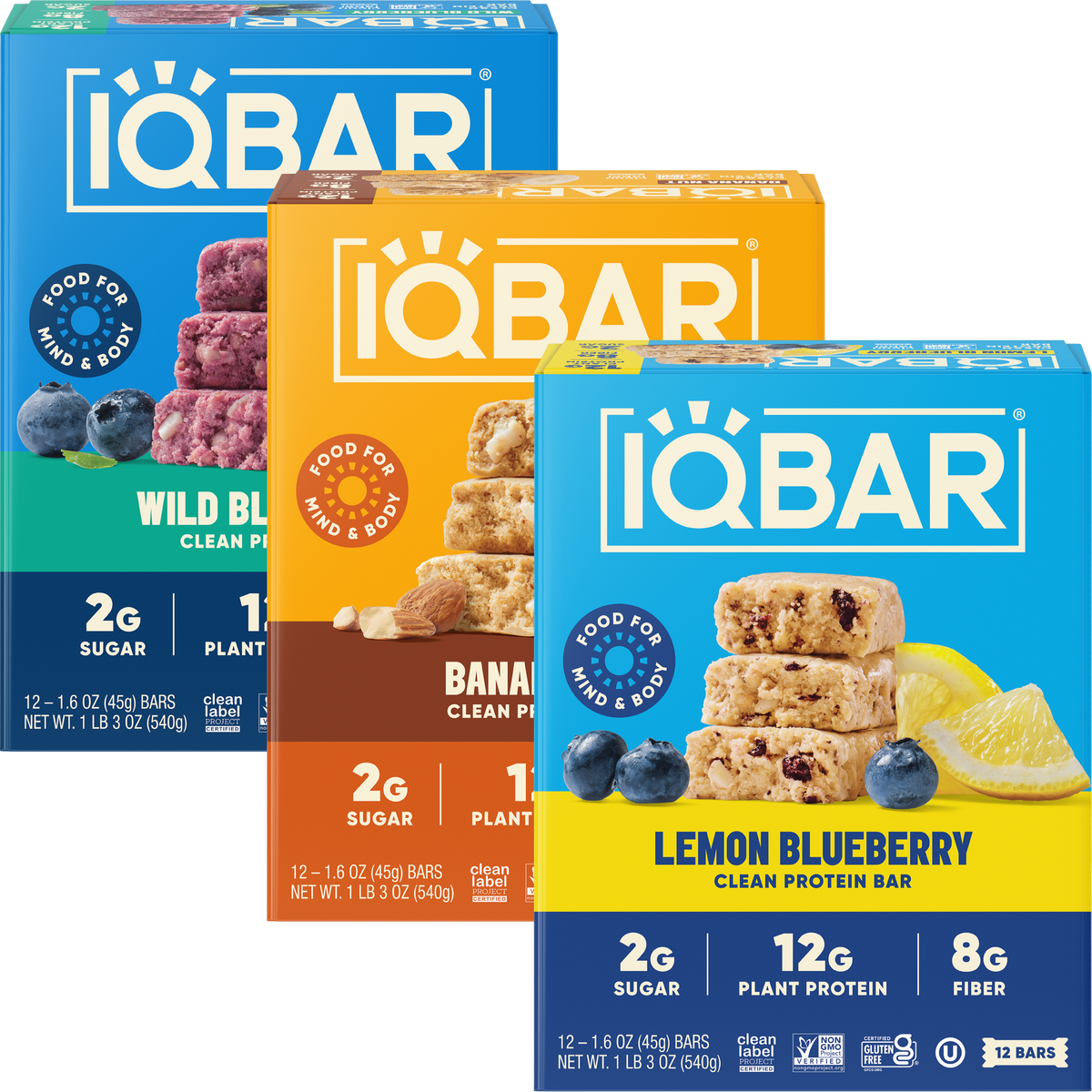 IQBAR Fruit Lovers Bundle (36 Bars)