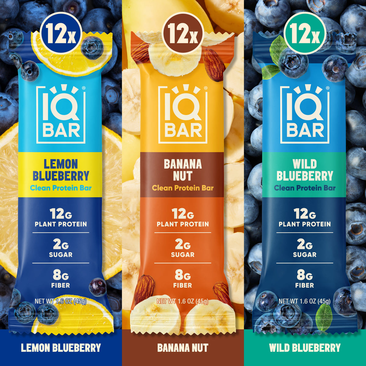 IQBAR Fruit Lovers Bundle (36 Bars)