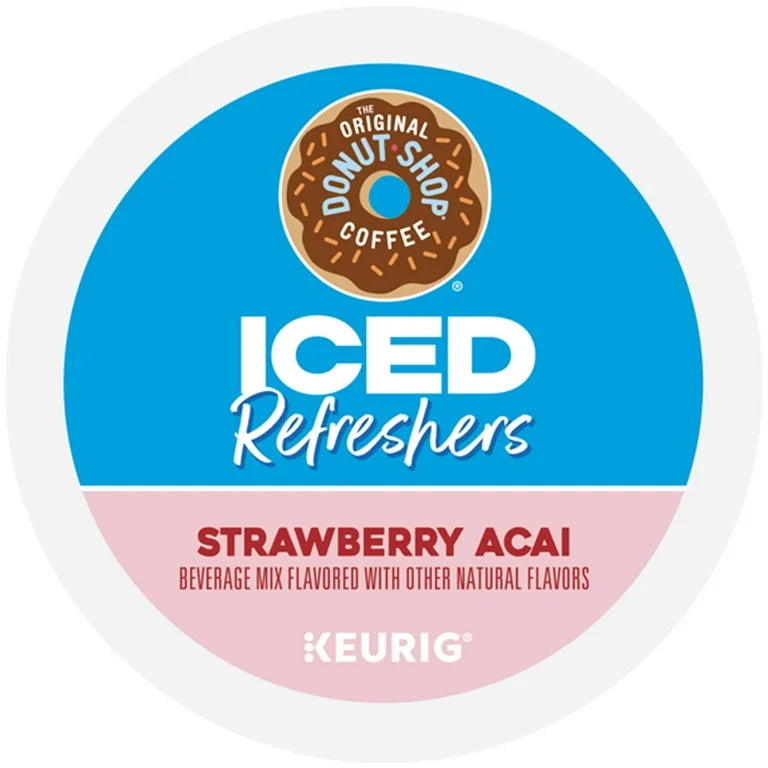 The Original Donut Shop Iced Refreshers, Strawberry Acai Flavor