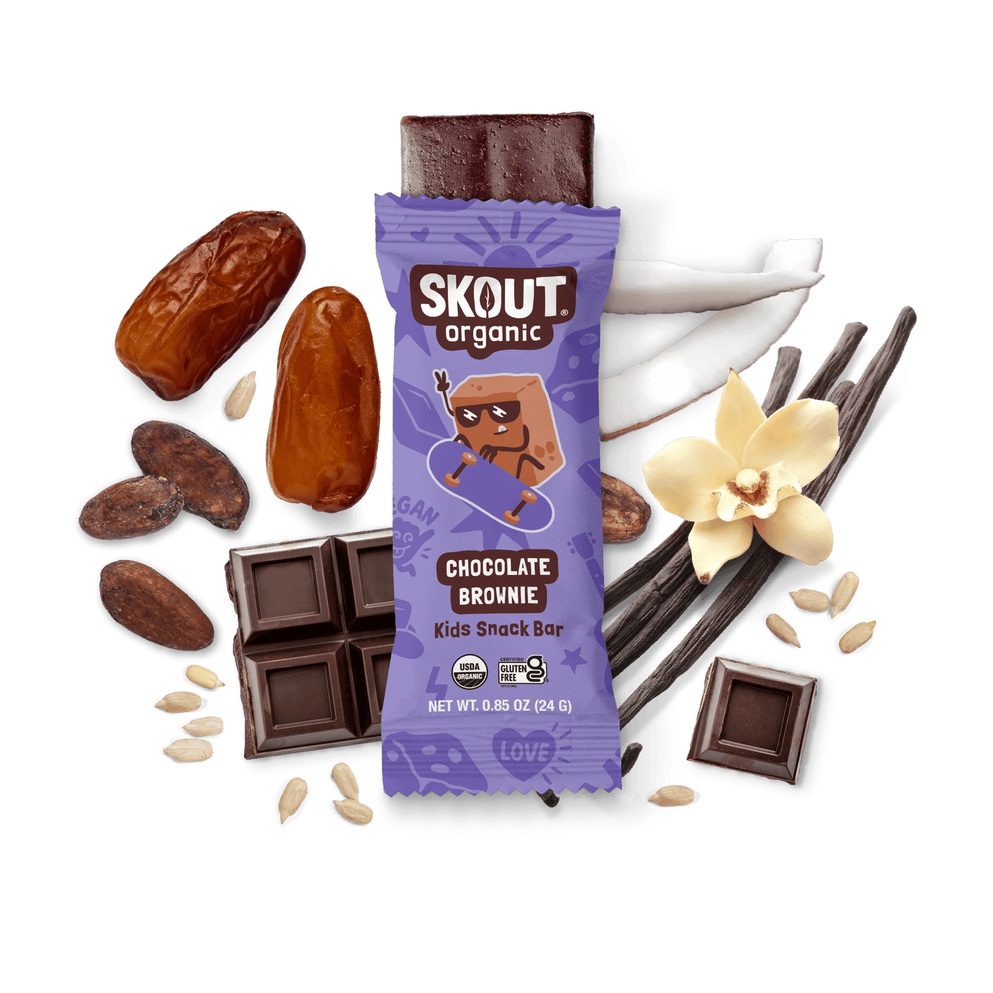 Skout Organic Chocolate Brownie Kids Bar