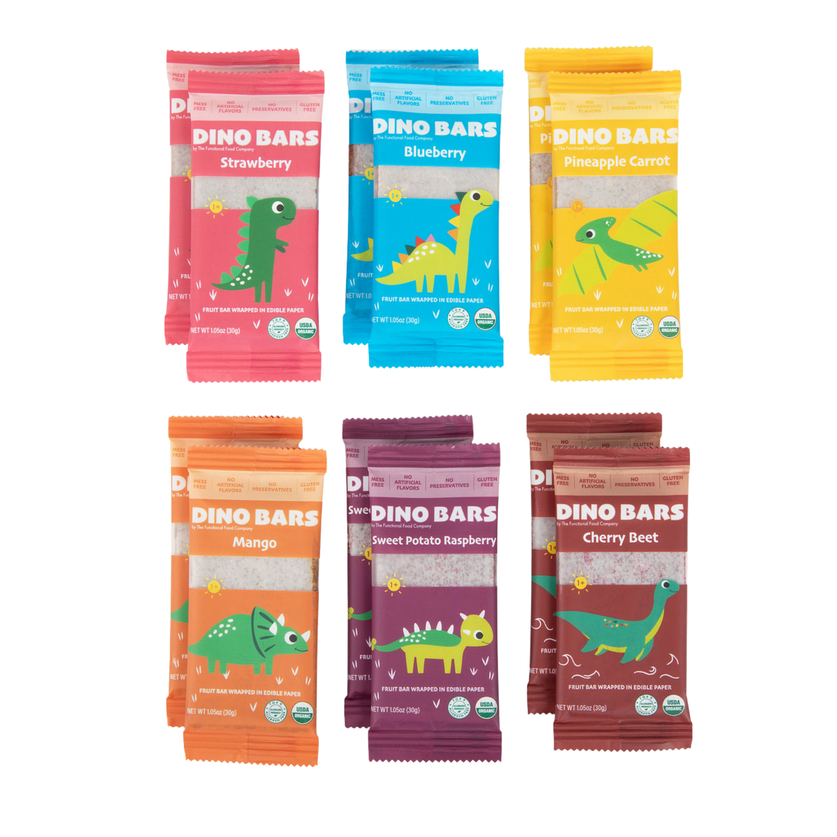 Dino Bars Organic Fruit Bar Variety Pack