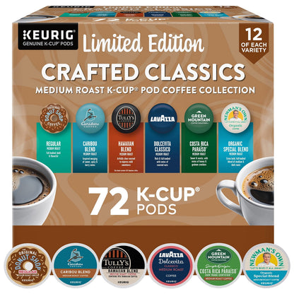 Keurig Crafted Classics Variety Pack K-Cup Pods  72 Count