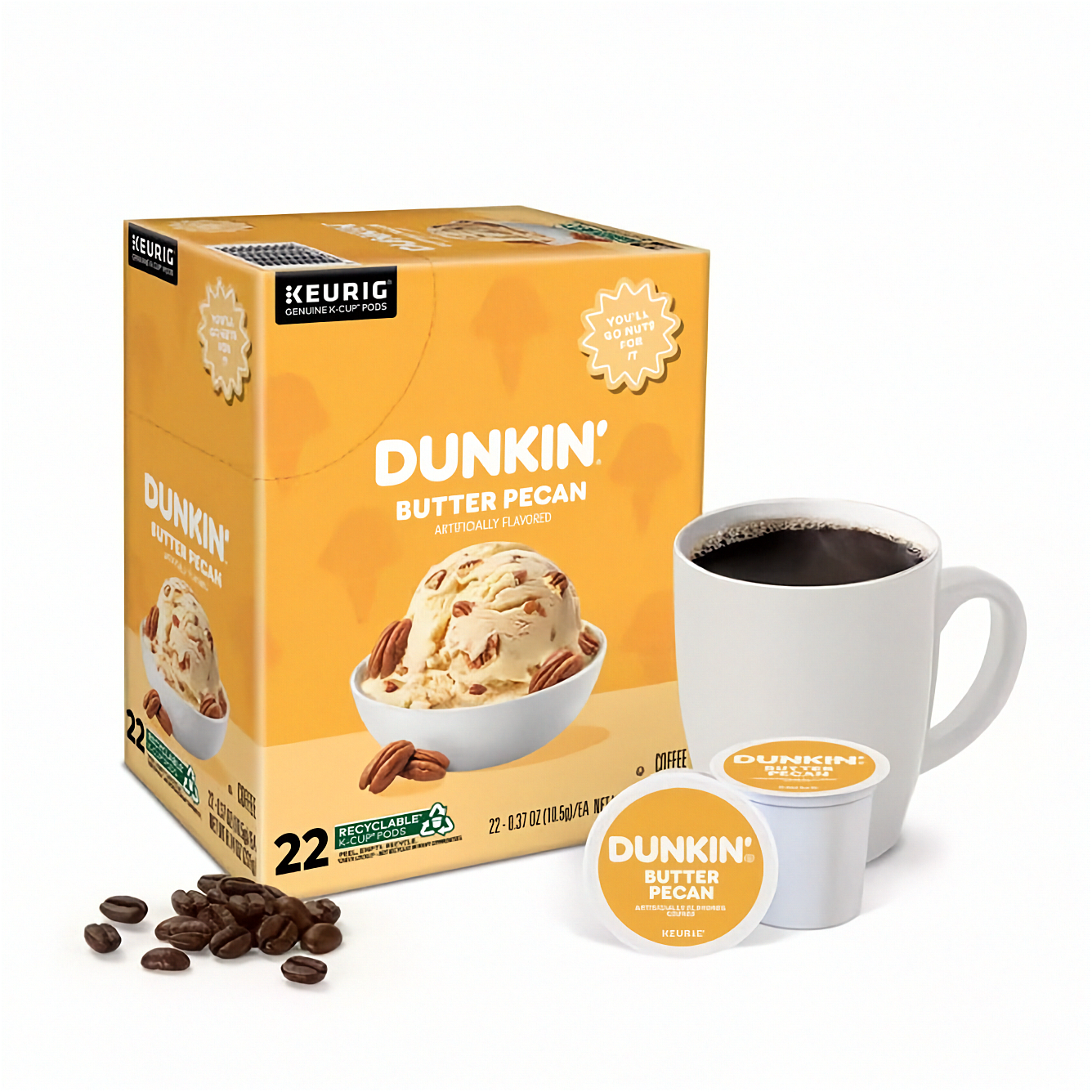 Cookie dough flavored coffee K-Cup box