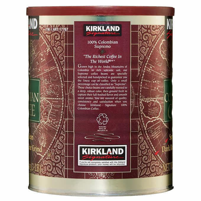 kirkland signature 100 colombian coffee dark roast