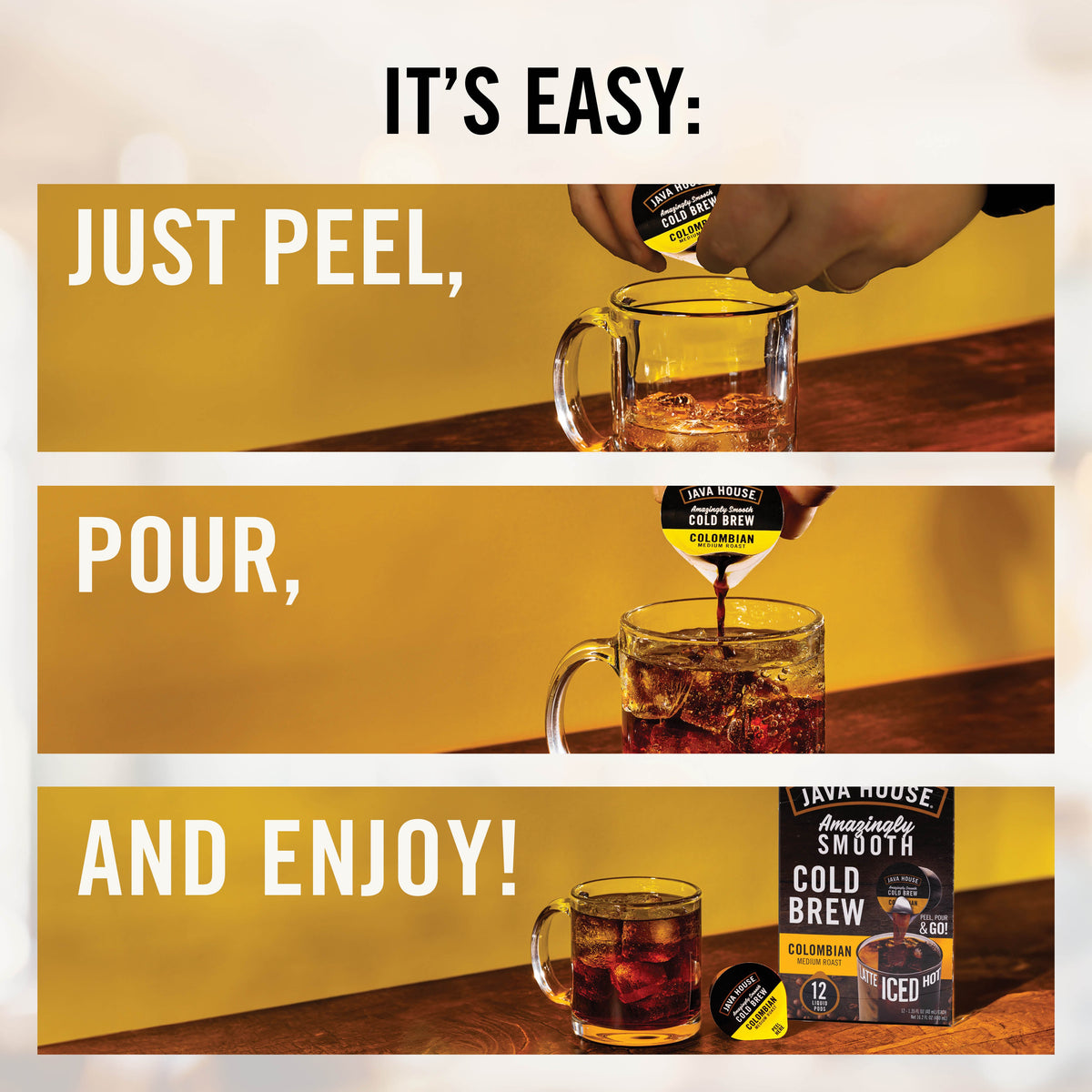 Java House Cold Brew Coffee Pods - Sumatran