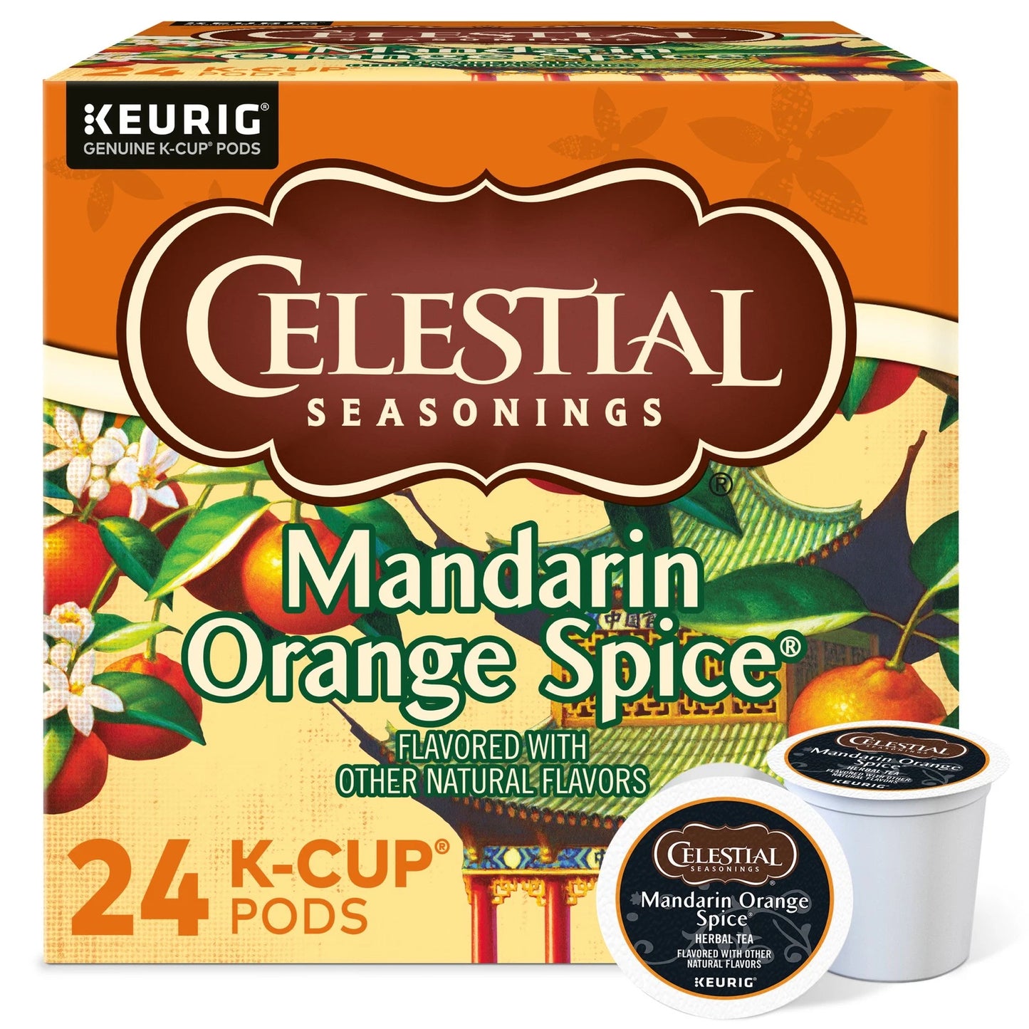 Celestial Seasonings Mandarin Orange Spice Tea K-cups