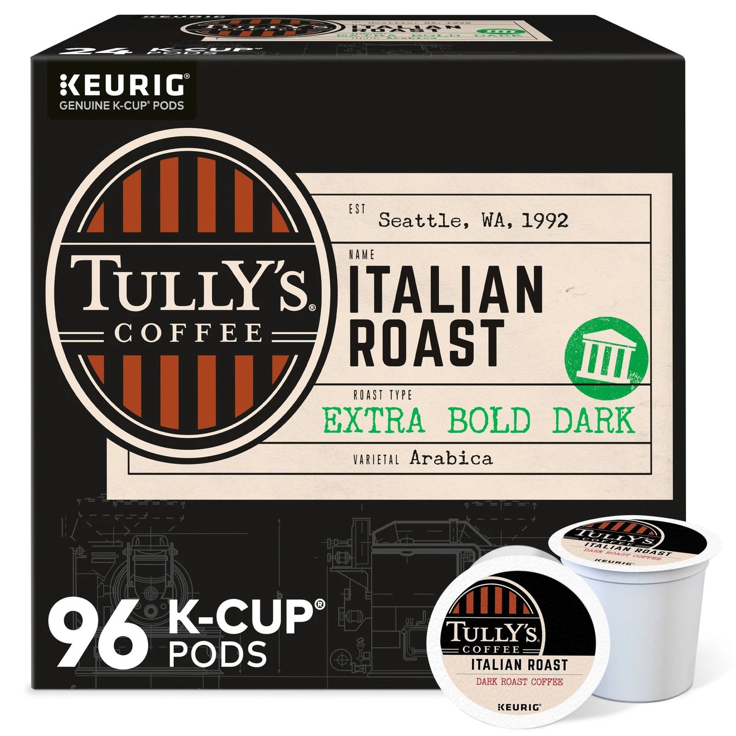 Tully's Coffee Italian Roast K-Cups