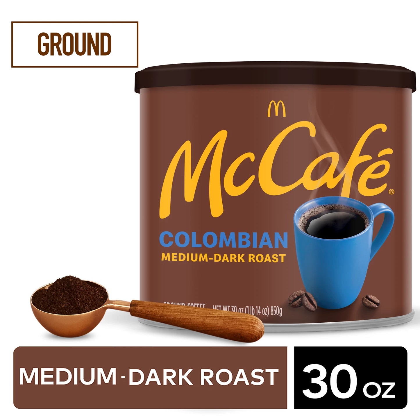 McCafe Colombian Roast Ground Coffee 30oz Can