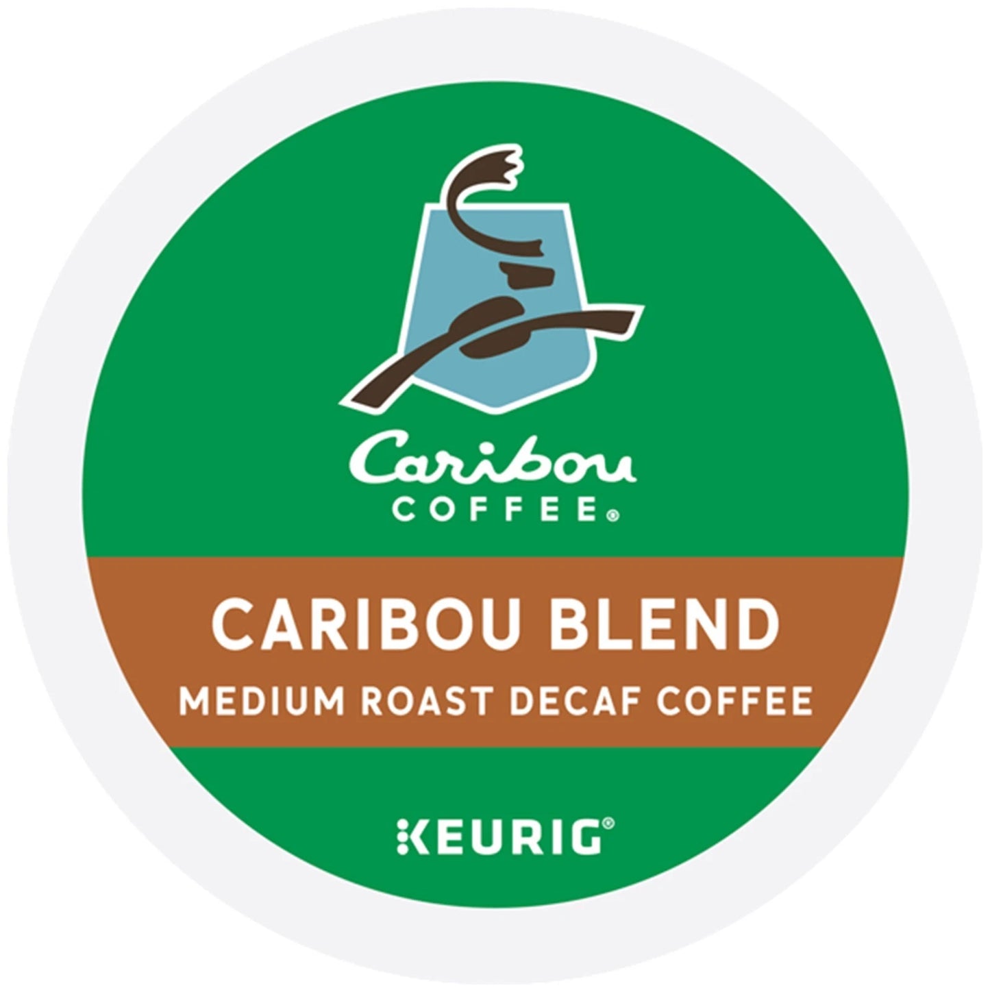 Caribou Blend Decaf Coffee K-Cups – Medium Roast Bulk Box 96 Count