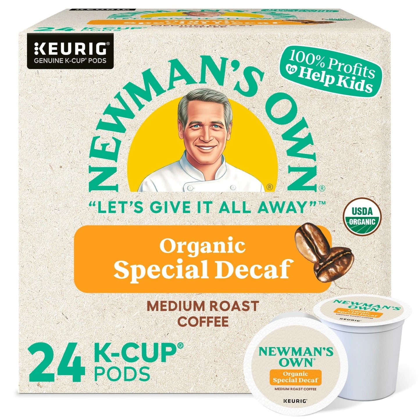 Newman's Own Organics Special Blend Decaf Coffee K-cups