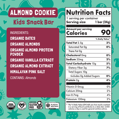 Skout Organic Almond Cookie Kids Bar