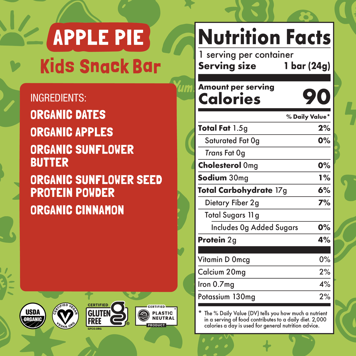Skout Organic Apple Pie Kids Bar