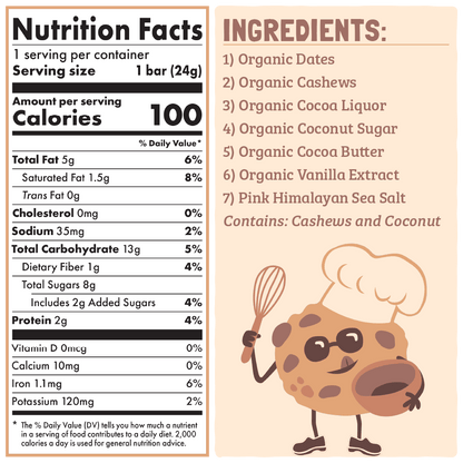 Skout Organic Cookie Dough Kids Bar