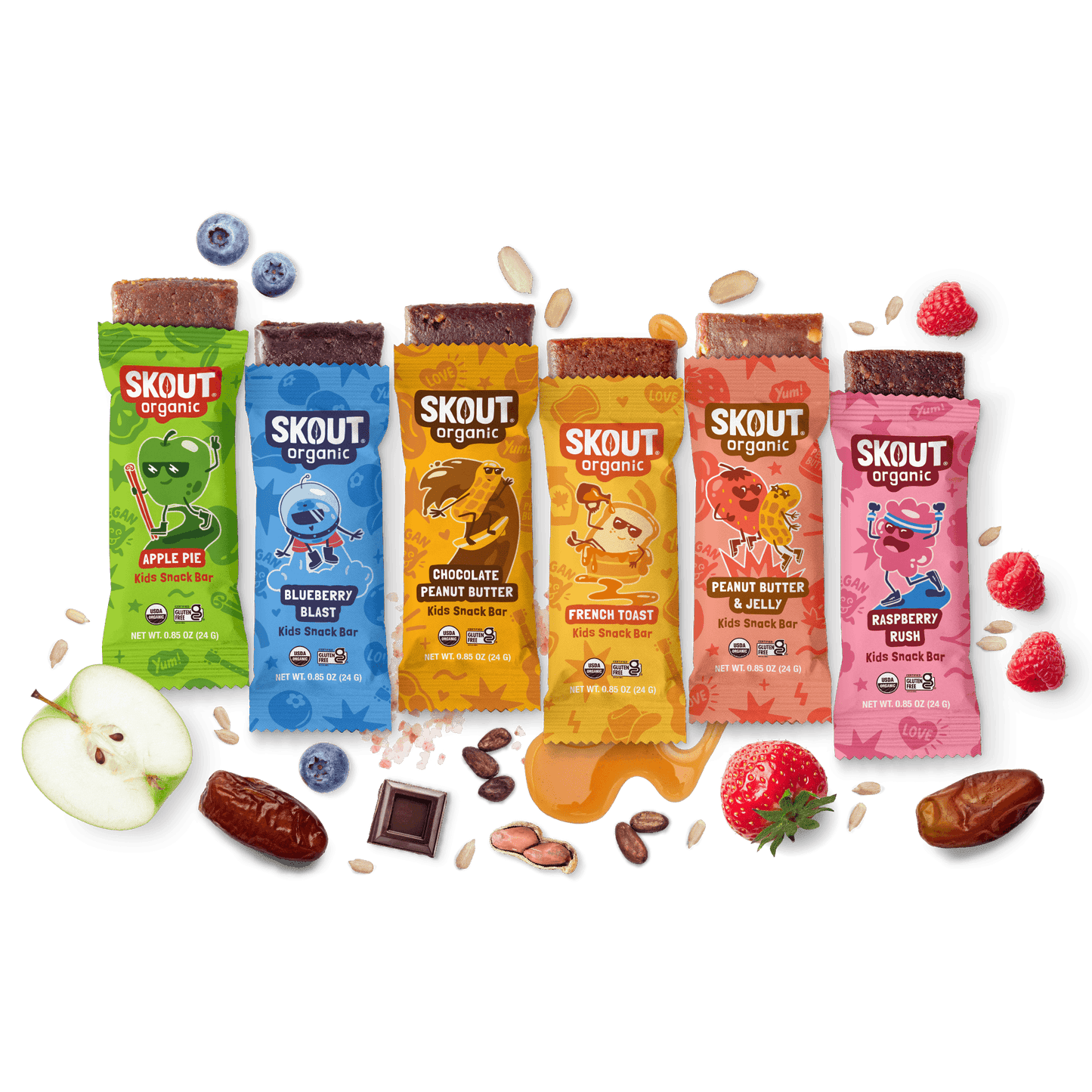 Skout Organic Kids Bar Variety Pack - 36 Pack