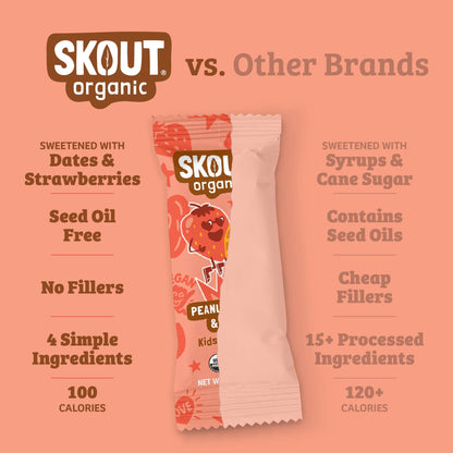 Skout Organic Peanut Butter & Jelly Kids Bar