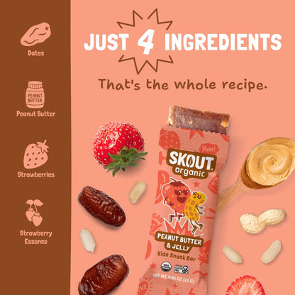 Skout Organic Peanut Butter & Jelly Kids Bar