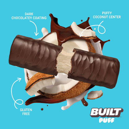 Coconut Puff Protein Bar | Built High Protein Snack