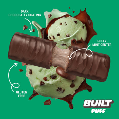 Mint Chip Puff Protein Bar – High-Protein Mint Chocolate Flavor