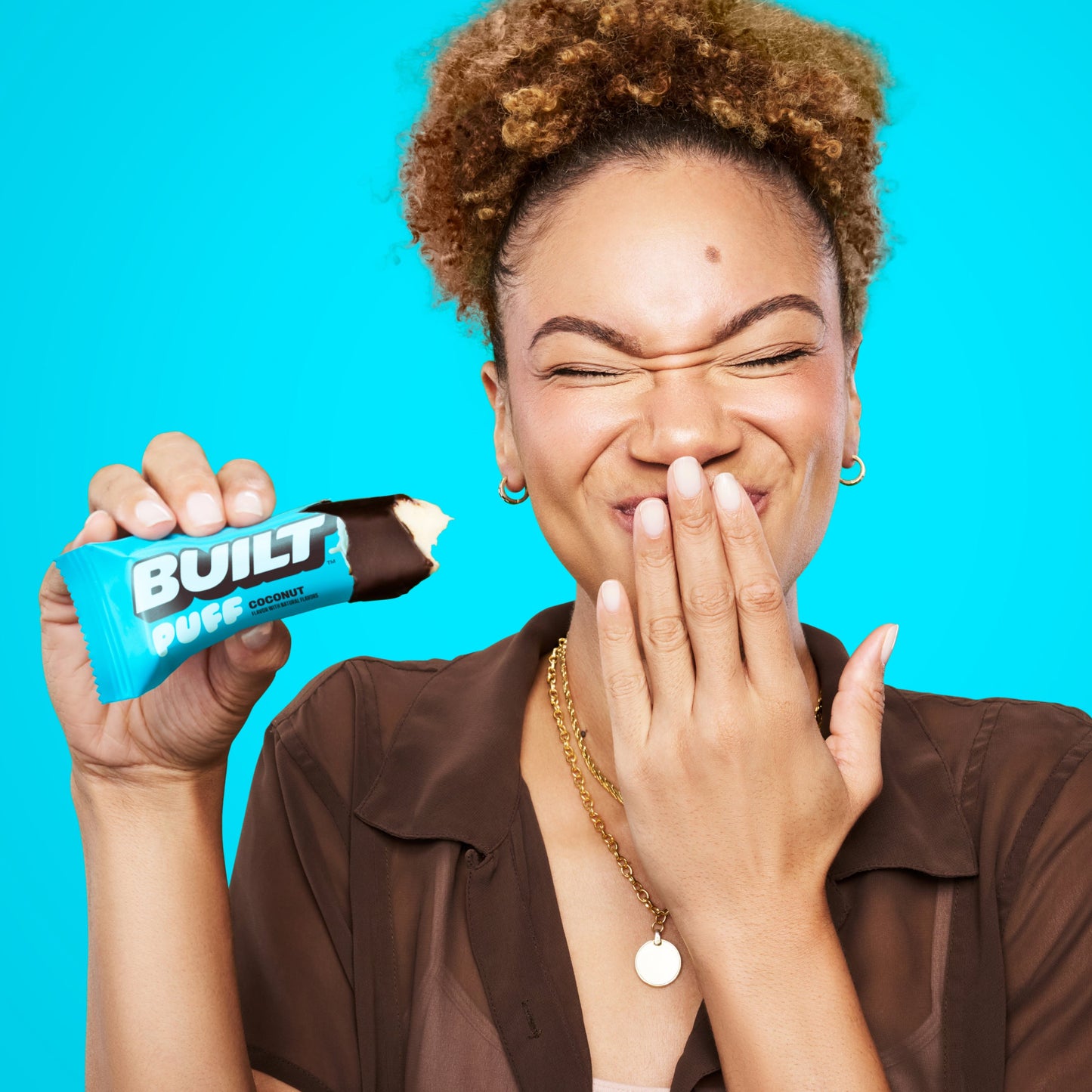Coconut Puff Protein Bar | Built High Protein Snack