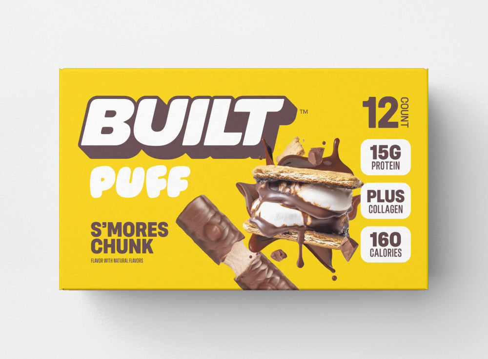 S’mores Chunk Puff Protein Bar | Built High Protein Snack