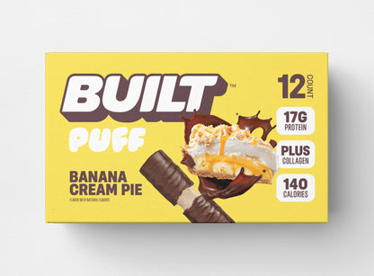 Built Banana Cream Pie Puff Protein Bar – 12 Count Box